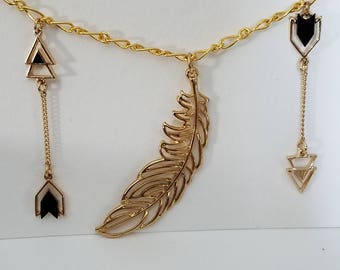 Feather and arrows