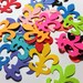 Fleur di Lis ~ 100 Fleur de Lis Cut-Outs, 1.25", Color on Both Sides, Mardi Gras Supply, Party and Wedding Decor, Lots of Color Choices!