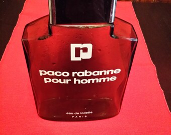 Large bottle empty Paco Rabanne men 1000ml
