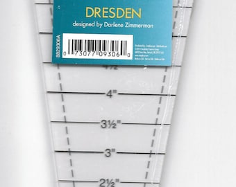 Easy Dresden Template Ruler by Darlene Zimmerman for EZ Quilting