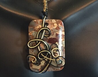 Snakeskin Jasper Necklace
