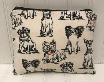 Puppy Dog Pouch |Handmade Zipper Pouch