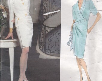 ON SALE Vogue Paris Original Pattern - Givenchy 2661 Misses Dress Size 8-12 Factory folded and complete