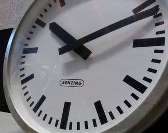 BENZING industrial wall clock - 60s - made in Germany