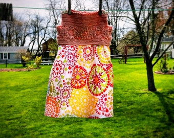 Hand crocheted summer shift
