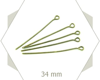 set of 40 metal Shanks bronze eyelet AB45
