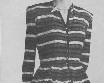 1948 Roman Striped Ribbon Blouse