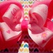 Little Sister bow pink double bow ready to ship