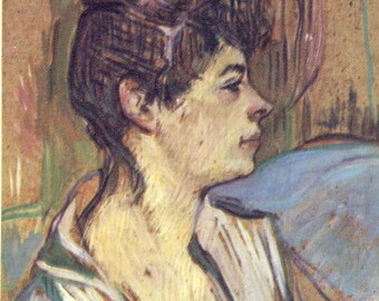 Toulouse-Lautrec - Marcelle to Frame or to use in Paper Arts, Collage, Scrapbooking and MORE PSS 2175