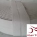 25 mm ( 1 inch ) Wide 100% Cotton Bias Binding tape single folder craft sewing dress material - White Color