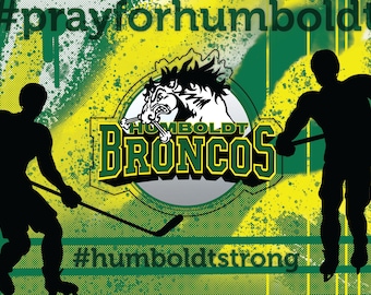 Postcard For Humboldt Broncos - All Proceeds Donated to the Humboldt Broncos Team