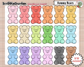 Gummy Bear Counters ClipArt