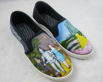 Custom Hand Painted Shoes - The Wizard of Oz