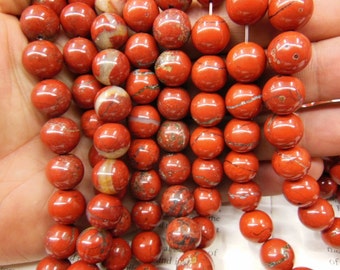 12mm red jasper round beads, natural red jasper beads. 15.5 inch