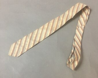 Vintage skinny tie / vintage tie / striped tie / skinny tie