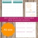 ECLP A5 2017 BOX Planner Printable inserts (Coloured) | Weekly planner | Monthly Planner | Vertical planner | Full box size