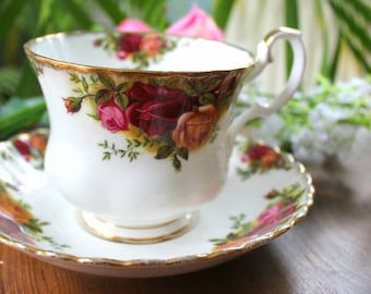 Royal Albert Old Country Roses Breakfast Cup and Saucer