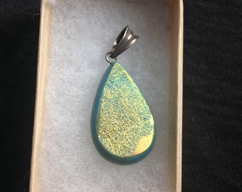 Druzy and Sterling Silver Pendant / Necklace