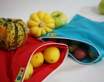 2 of the 1 GALLON Zip it food storage bag Reusable and eco friendly