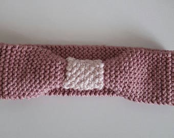 Headband pink glittery pale and dusty rose