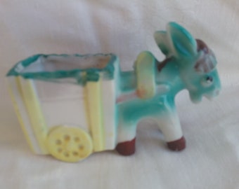 Small Donkey and Cart Planter