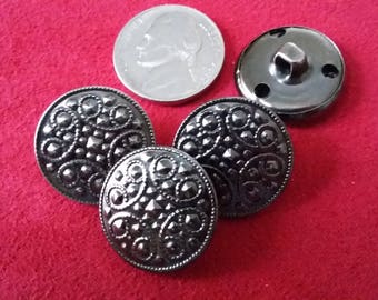Decorative Pewter Buttons 4