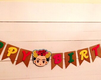 Frida kahlo birthday banner