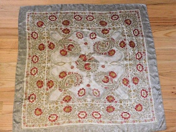 WORTHINGTON Scarf / Paisley Print / Designer / Made In Italy