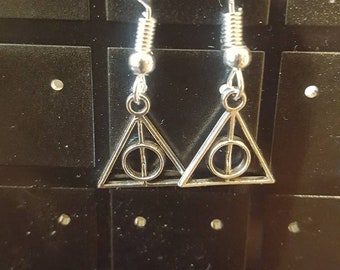 Harry potter deathly Hallows earrings