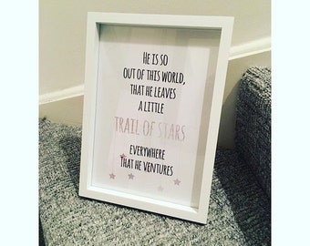 He is out of this world print