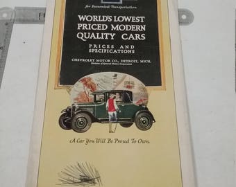 Vintage chevrolet sales brochure full color