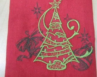 Christmas Tree Towel - DISCOUNTED FOR FLAW