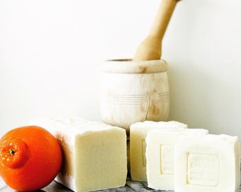 Orange Blossom Olive Oil Soap (Vegan, Castile)