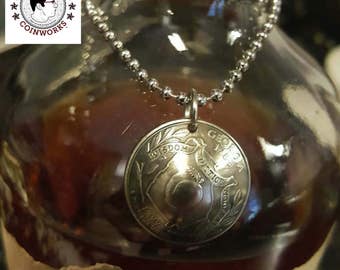 Domed State Quarter Necklace. Coin necklace. Coin gift.