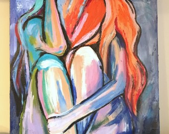 Painting, Acrylic, Women, Colours