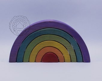 Rainbow Puzzle Stacker