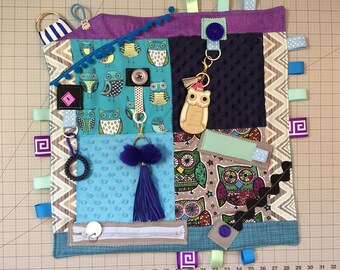 fidget quilt by theeveningproject/busy quilt/activity blanket/Alzheimer fidget quilt