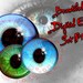 Eyes Digital Circle Download Printable Images Collage Sheet Set Jewelry Making Super Beautiful Round Monster Animals Dragon Scary Eyeball