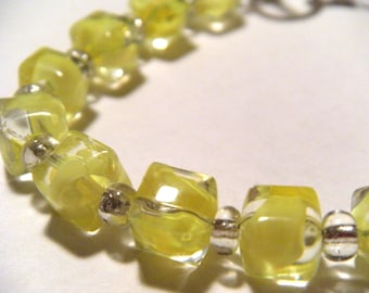 Yellow Glass Bracelet