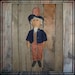 SALE mailed paper pattern simple Primitive folk art Uncle Sam needle stitched nose rag doll HAFAIR OFG faap 129