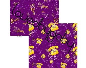LovedbyGaby scrapbook paper "Let's plan"