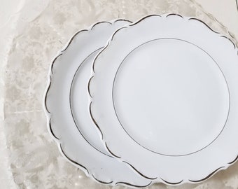 Schumann Arzberg Germany Platinum "SCROLL" Salad Plate