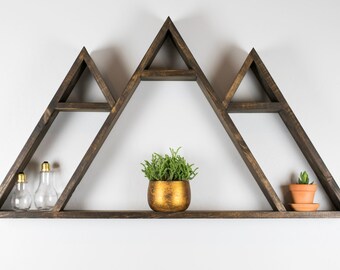 Wasatch Mountain Geometric Shelf