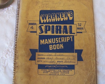 Vintage Original Handwritten Sheet Music Book.Handwritten Music.Scrapbooking.Vintage Piano Music.Distressed Aged Paper.Hand Written Music.
