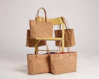 Cork Bag, Cork Bucket Bag, Cork Beach Bag, Casual Tote Bag, Cork Summer bag, Hobo Tote, Cork Tote Bag, Summer Bag, Weekend Bag, Mothers Day