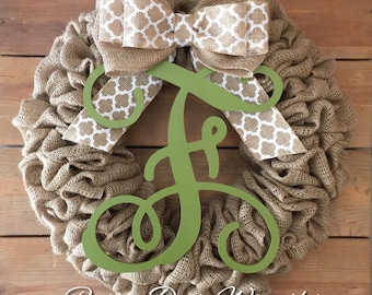 Front Door Wreath | Burlap Wreath | Summer Wreath | Rustic Wreath | Farmhouse Wreath