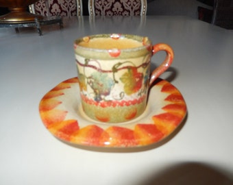 ITALY DEMITASSE CUP and Saucer Set