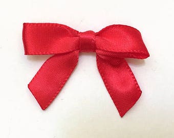 12/24/48/100 Red Mini Handmade Bows