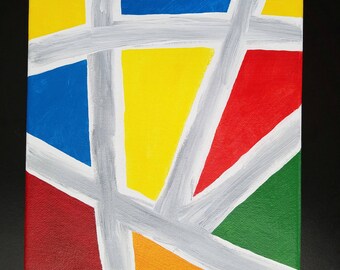 Abstract acrylic painting 8x10 inch