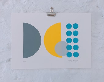 LIMITED EDITION, abstract screenprint